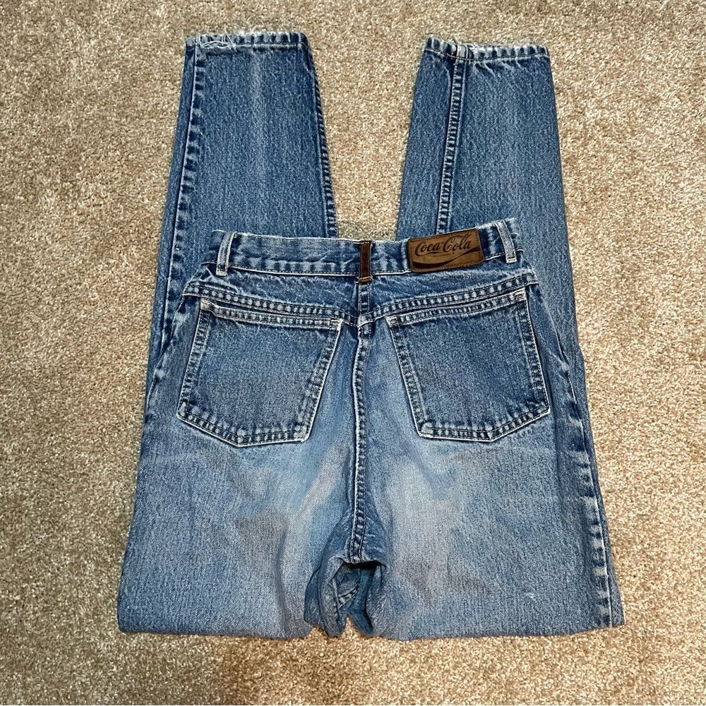 Vintage 80s Cola Cola Denim Jeans High Waisted